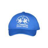 La Martina Blue Cotton Men Cap -   -  La Martina.